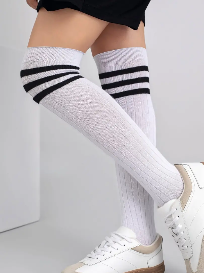 Șosete lungi reiate pentru fetițe