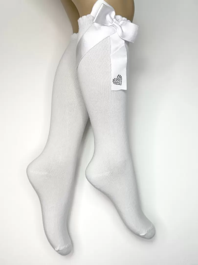 Șosete lungi cu fundiță