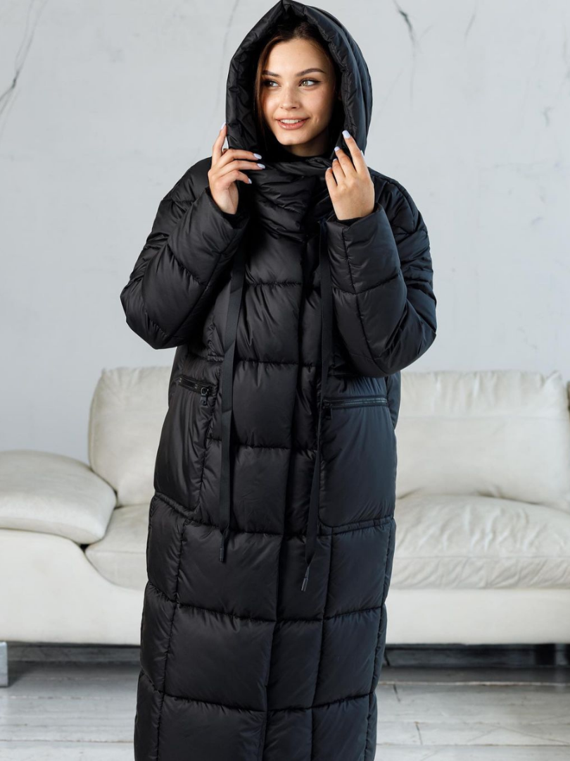 Длинная зимняя куртка П3-0244