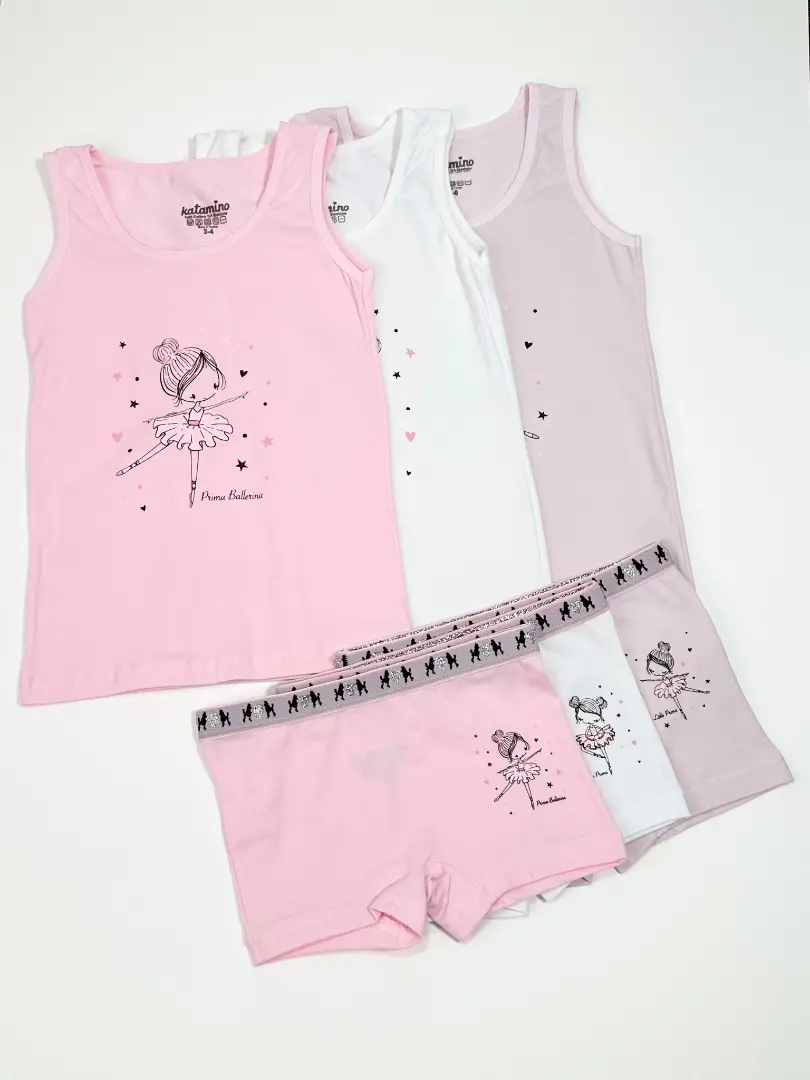 Set maiou și boxeri din bumbac