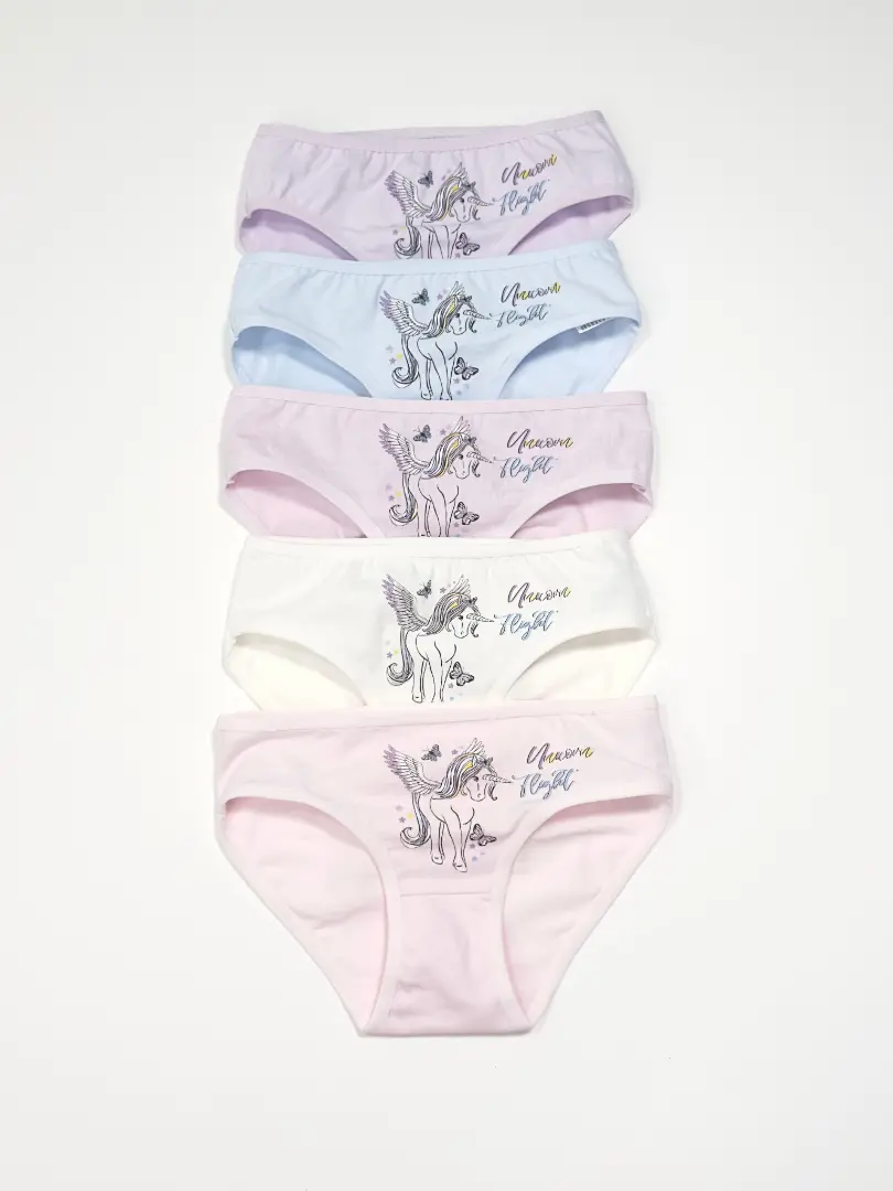 Chiloți din bumbac cu unicorn