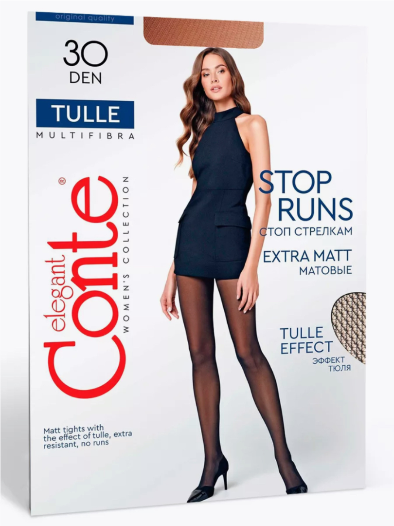 Conte Tulle Stop Runs 30 Den