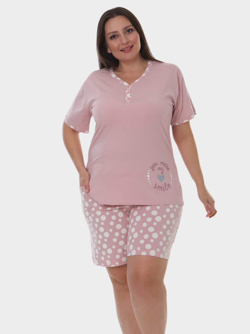 Pijama din bumbac pentru femei 3137