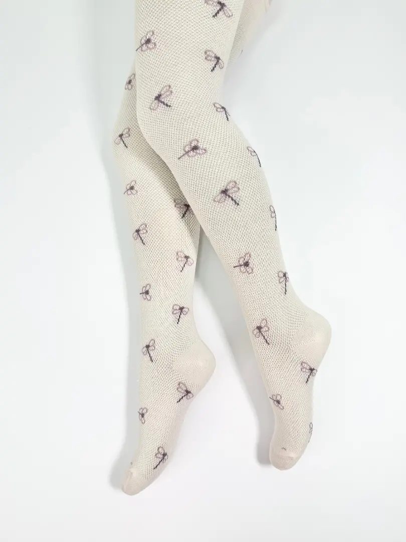 Dresuri din bumbac perforat cu libelule