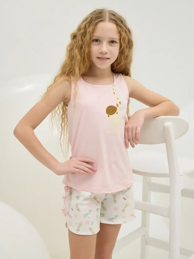 Pijama de bumbac pentru fetițe