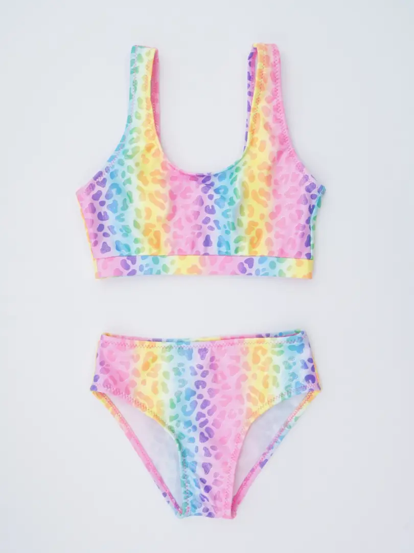 Costum de baie lucitor pentru fetițe