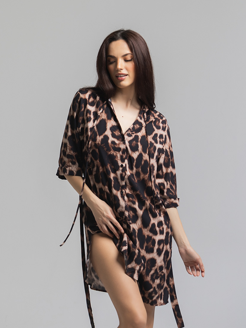 Halat cu imprimeu leopard