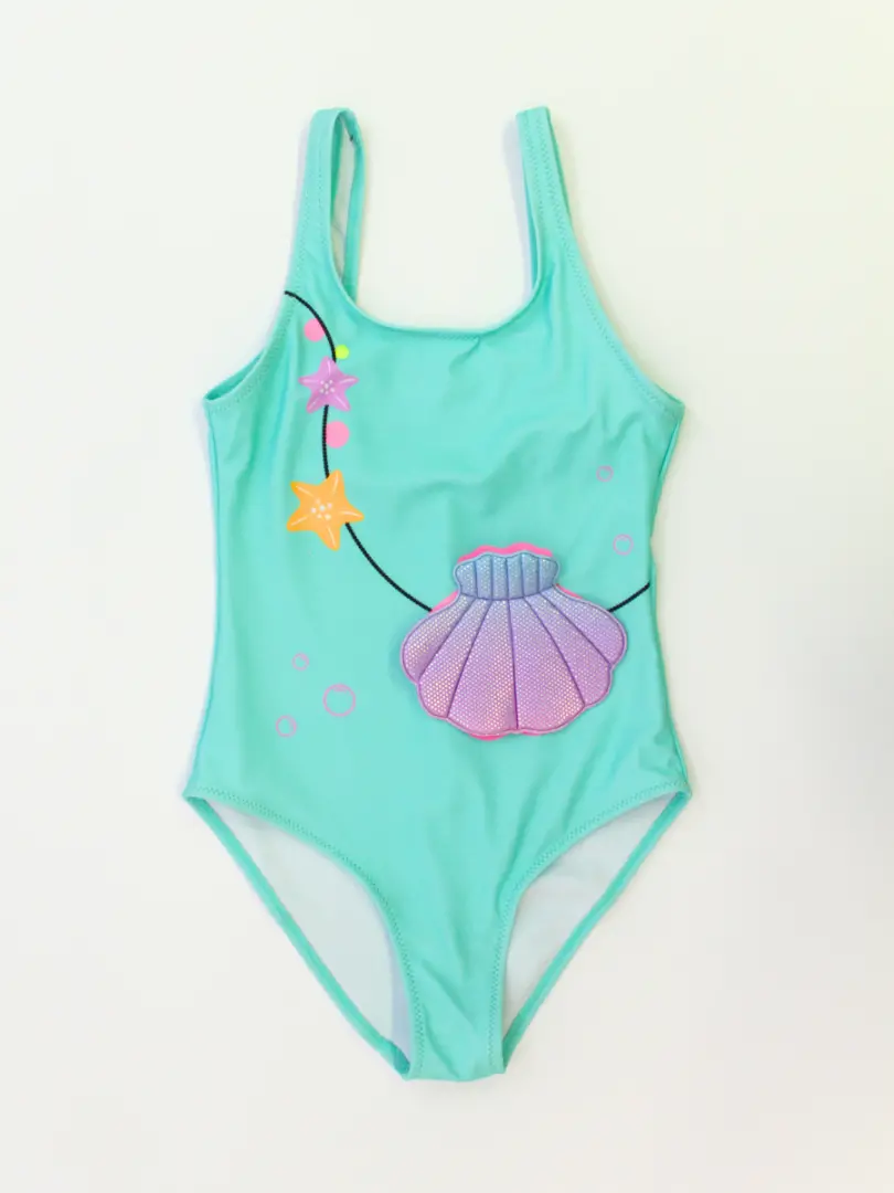 Costum de baie cu detaliu 3D