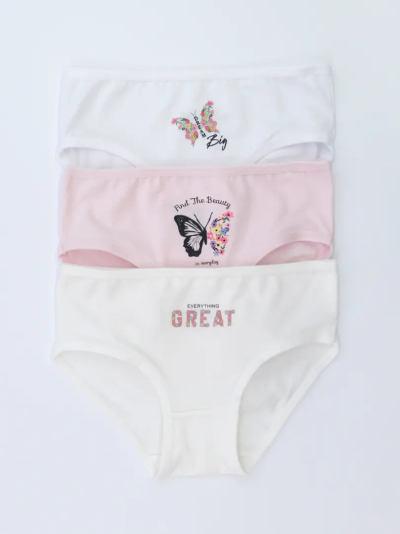 Комплект из 3 пар трусиков для девочек