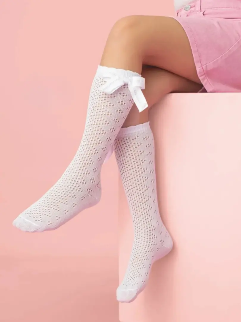 Șosete tricotate de școală pentru fete