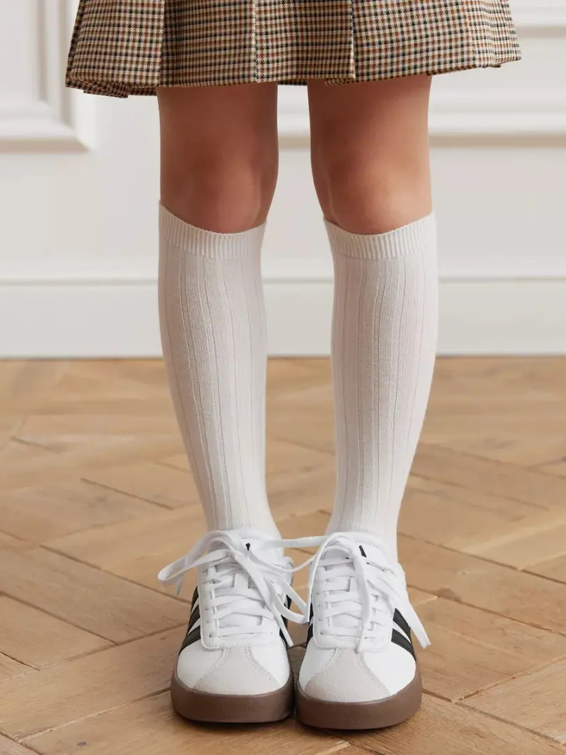 Șosete reiate din bumbac pentru fete