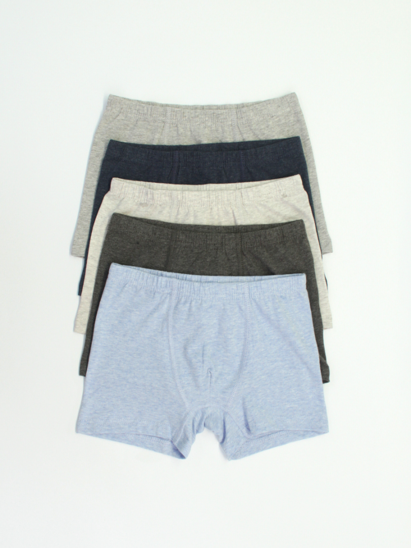 Боксеры из хлопкового меланжа для мальчиков