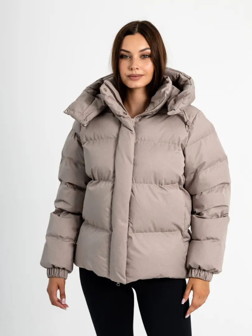 Geacă de iarnă din stofă jacquard