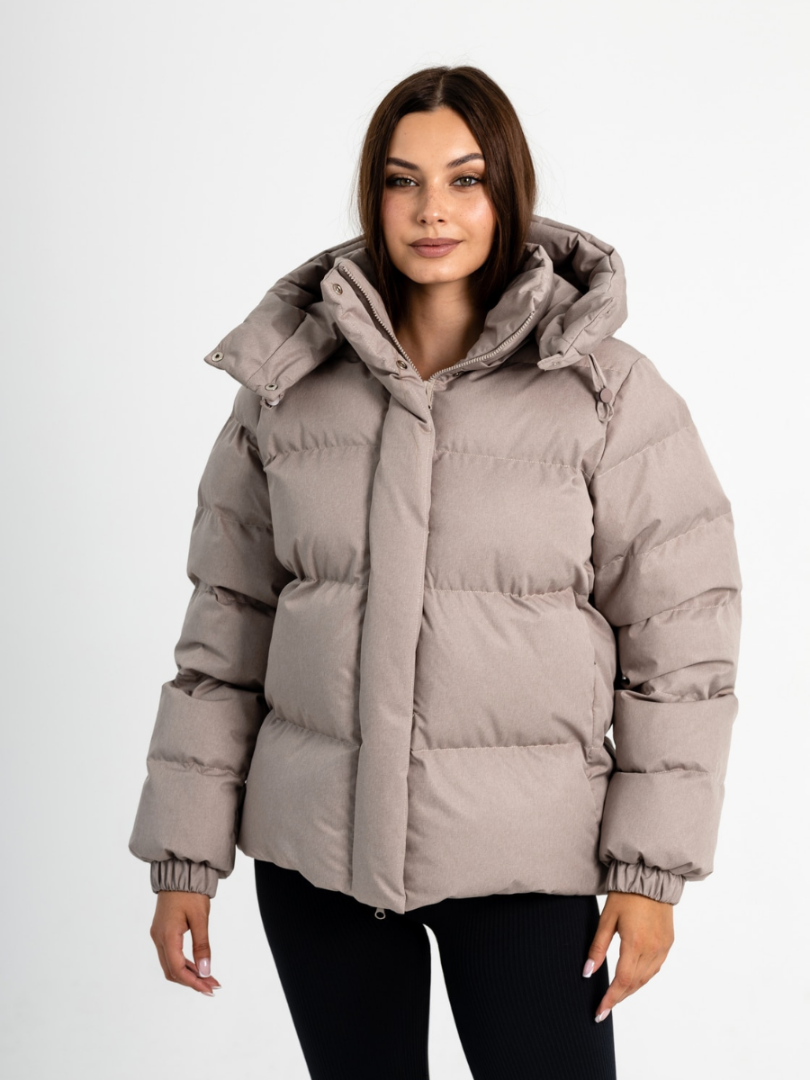 Зимняя куртка из жаккардовой ткани