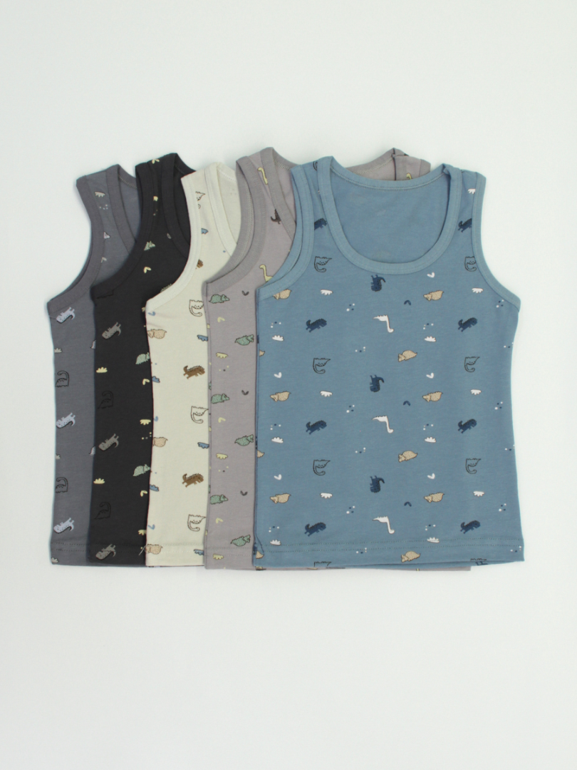 Хлопковая майка для маленьких мальчиков