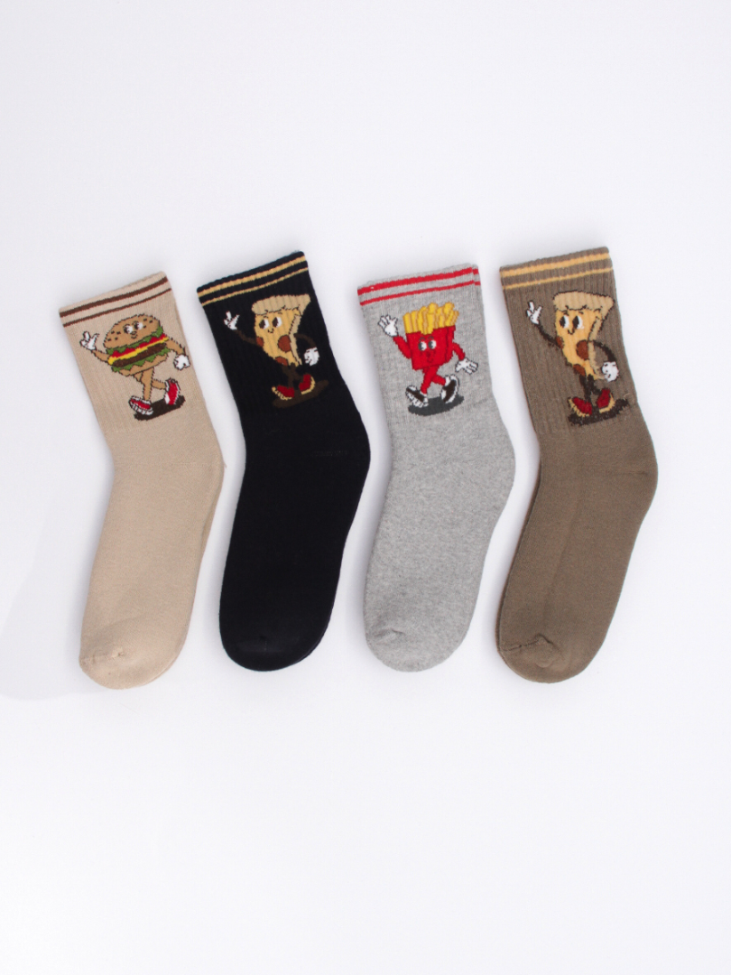 Махровые носки для детей – игривая коллекция Fast Food
