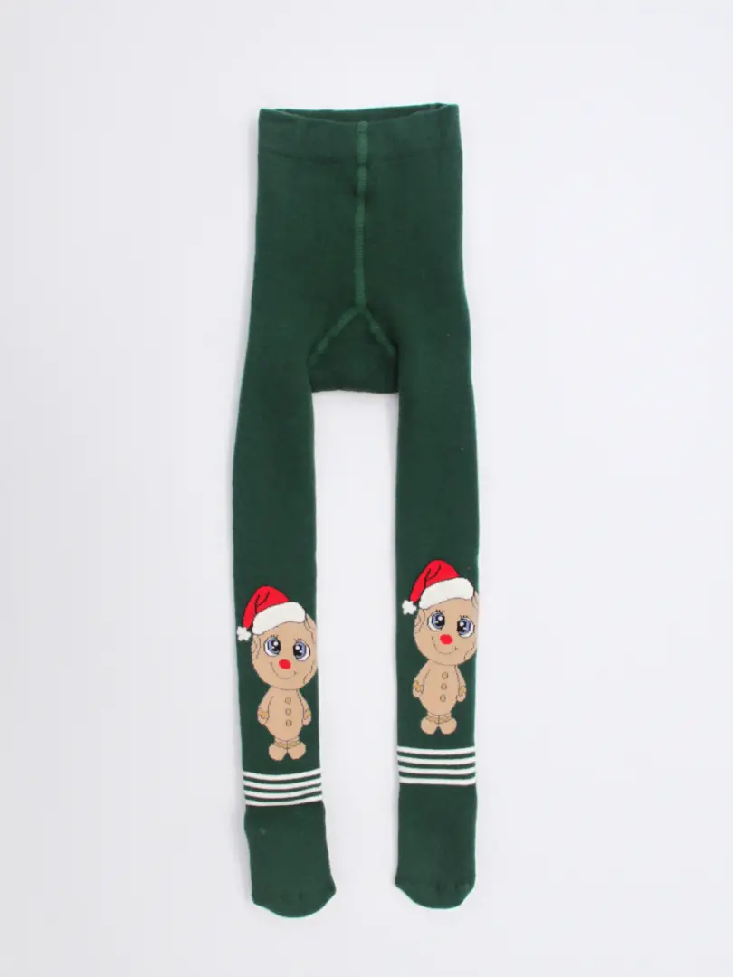 Dresuri flaușate pentru copii cu imprimeu de iarnă