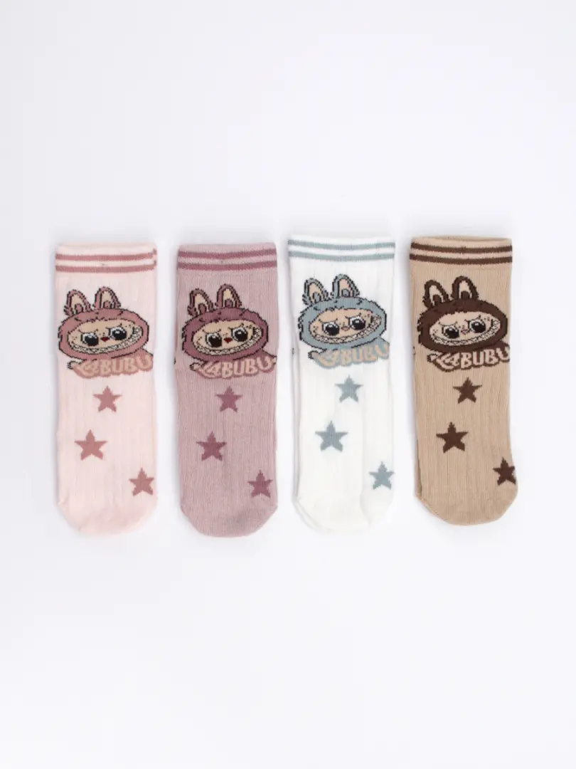 Șosete cu imprimeu pentru fetițe