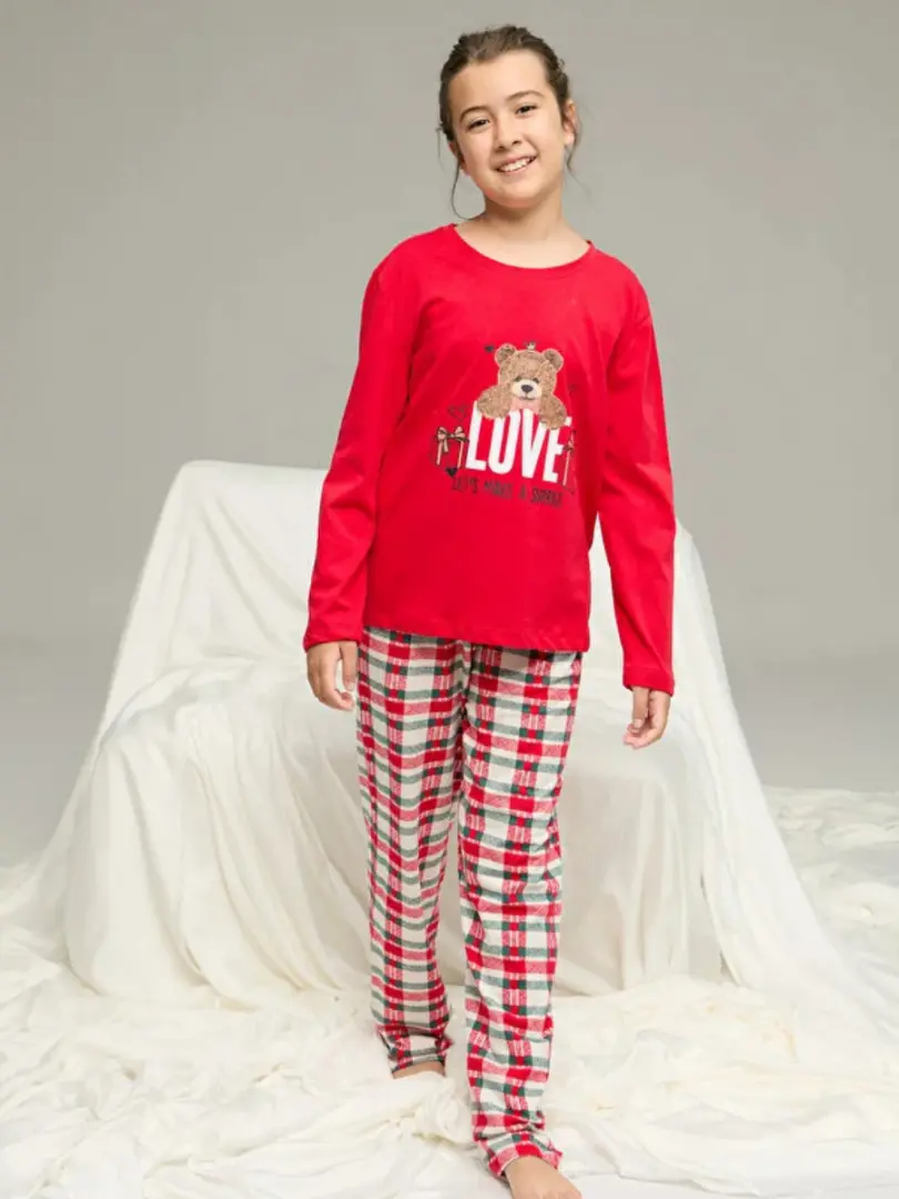 Pijama cu ursuleț pentru copii