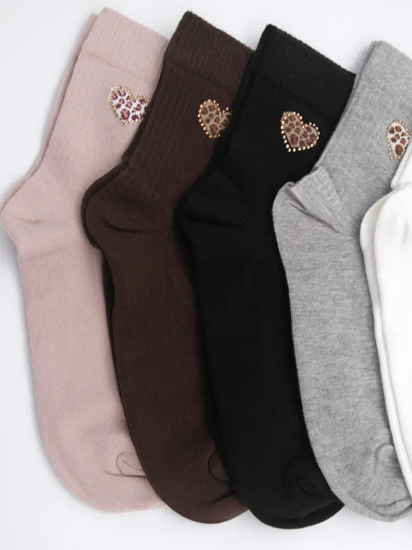 Șosete reiate din bumbac pentru femei