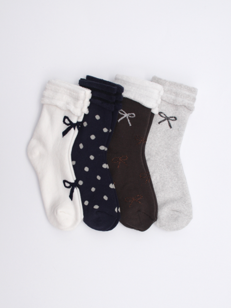 Șosete flaușate cu manșetă