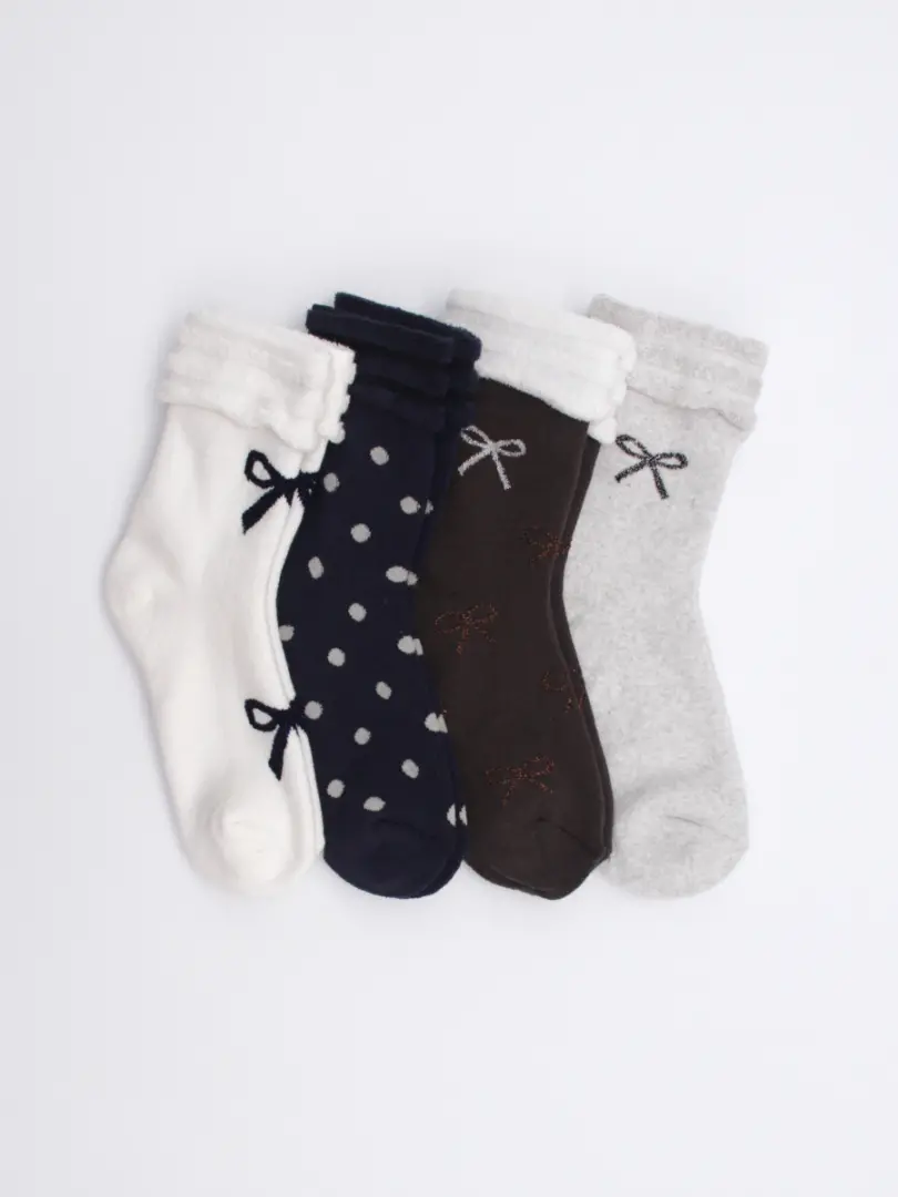 Șosete flaușate cu manșetă