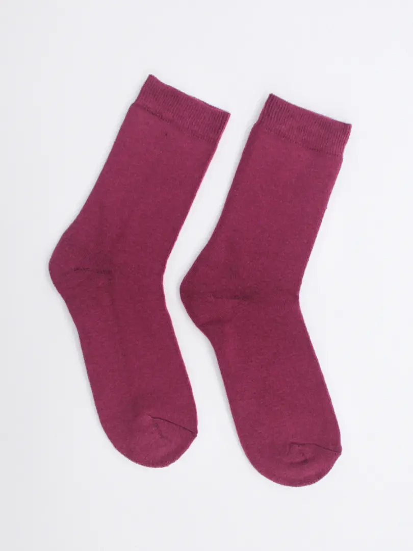 Одноцветные махровые носки