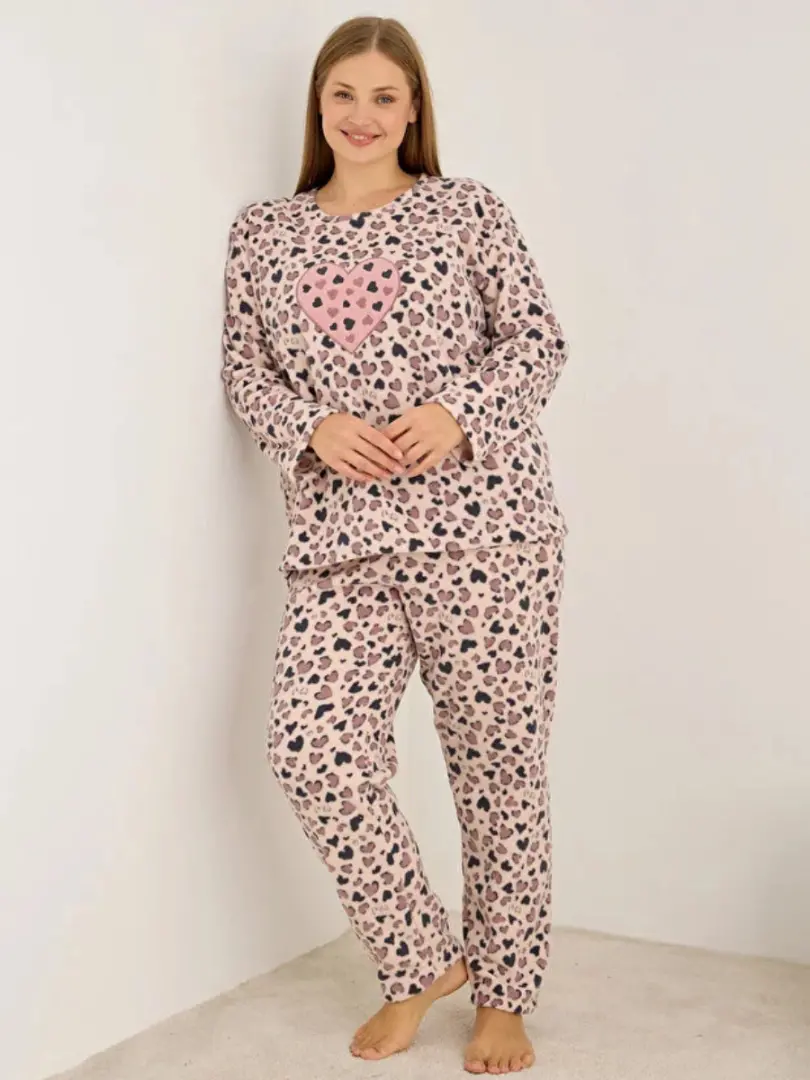 Pijama plus size din fleece