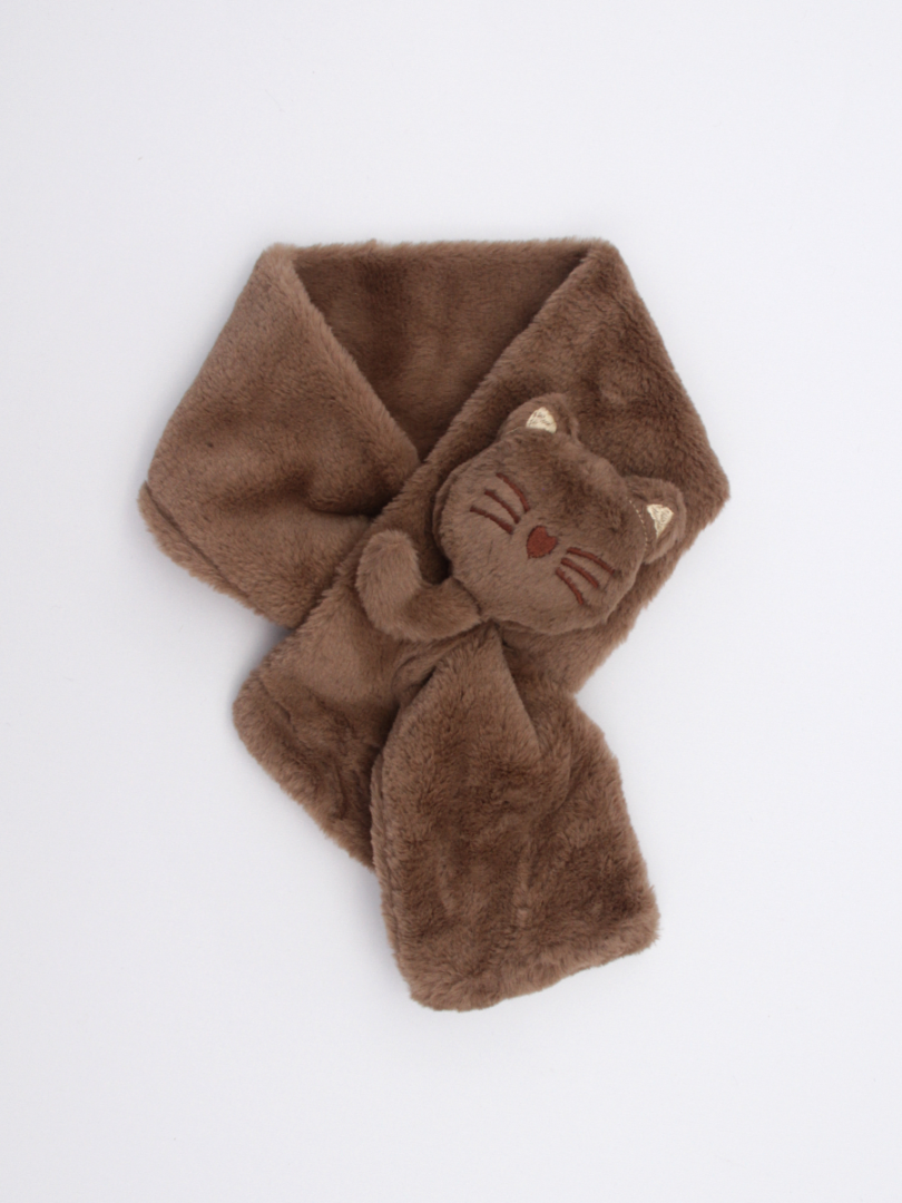 Меховой шарф для девочек