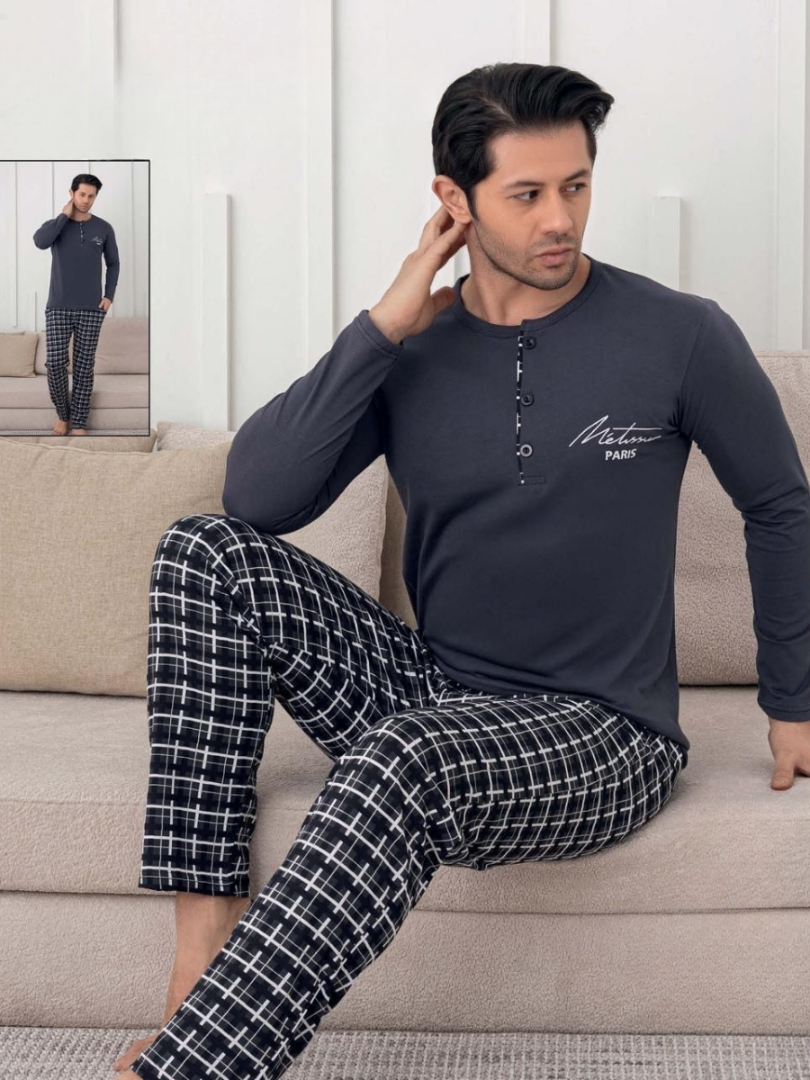 Pijama de bumbac pentru bărbați