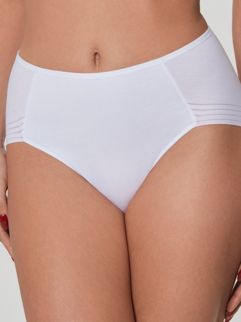 Chiloți din bumbac cu talie înaltă cu margini invizibile sub haine