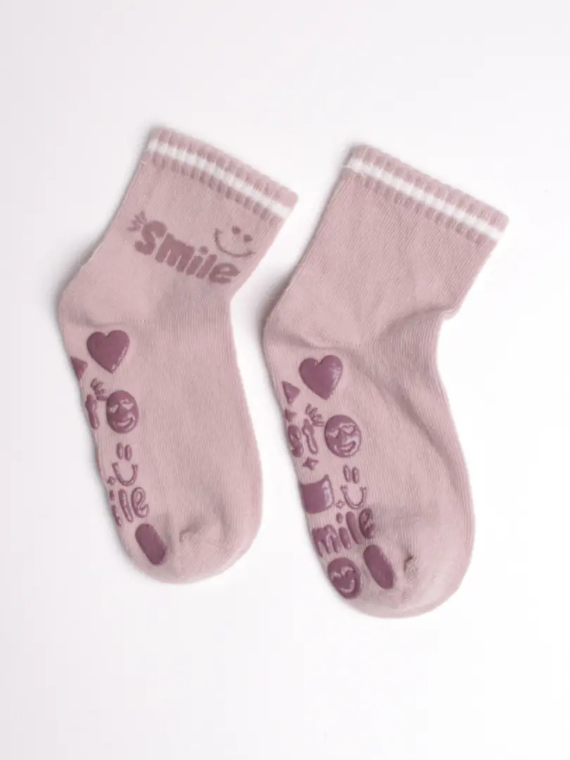 Хлопковые противоскользящие носки для детей