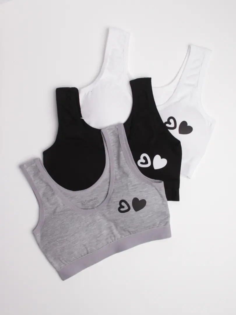 Bustieră din bumbac pentru fete