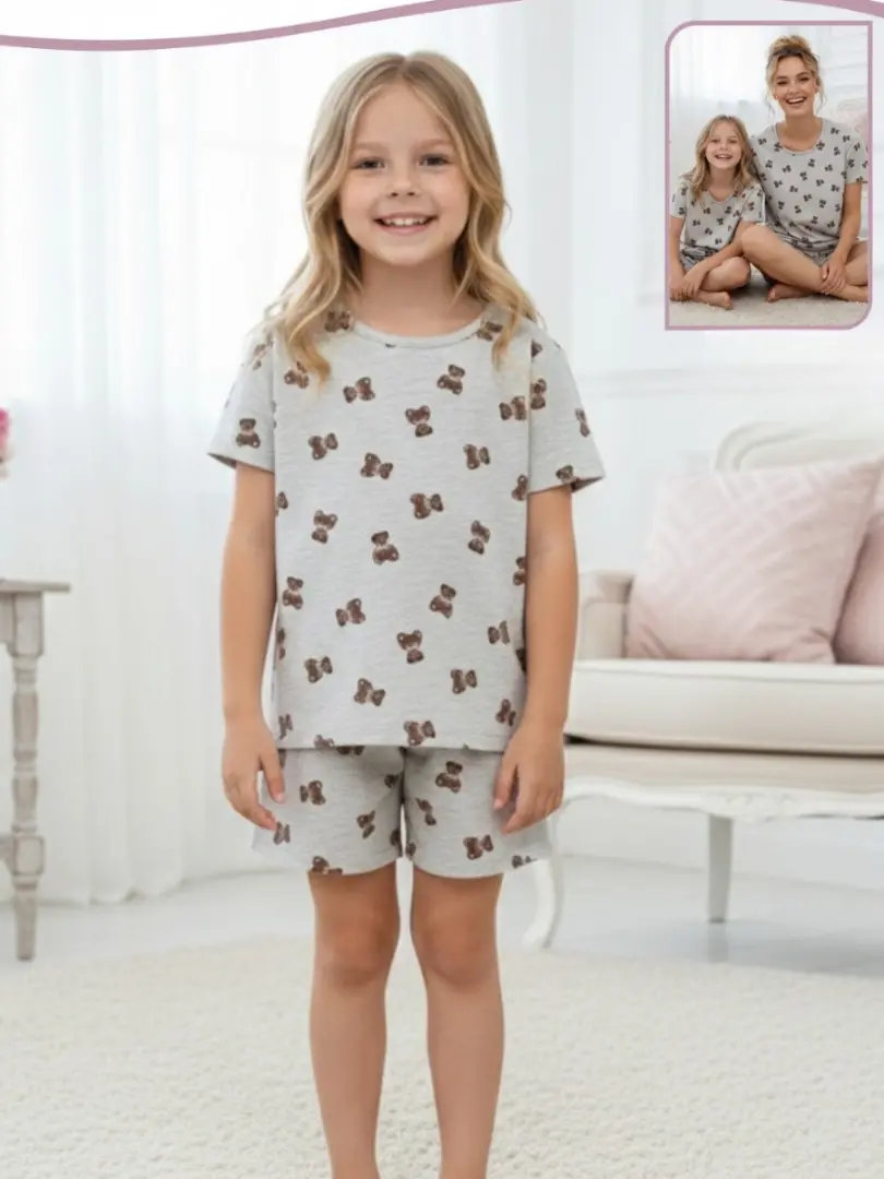 Pijama din bumbac pentru copii