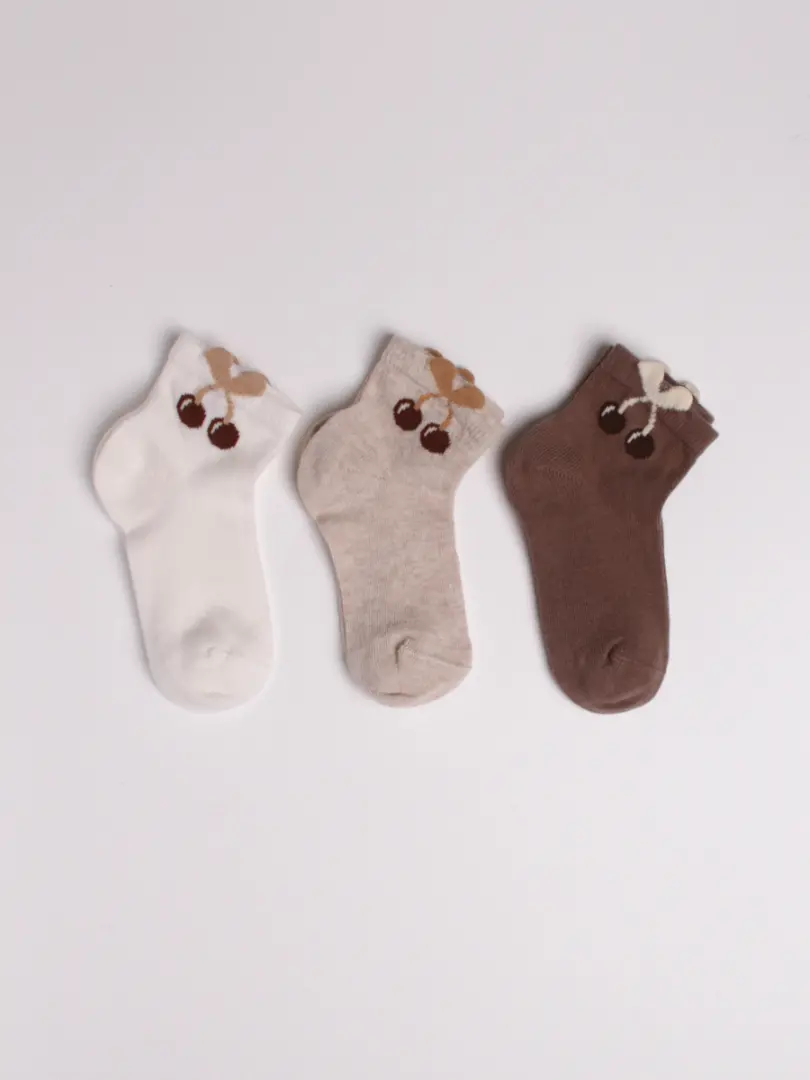 Носки для девочек хлопковые с рисунком