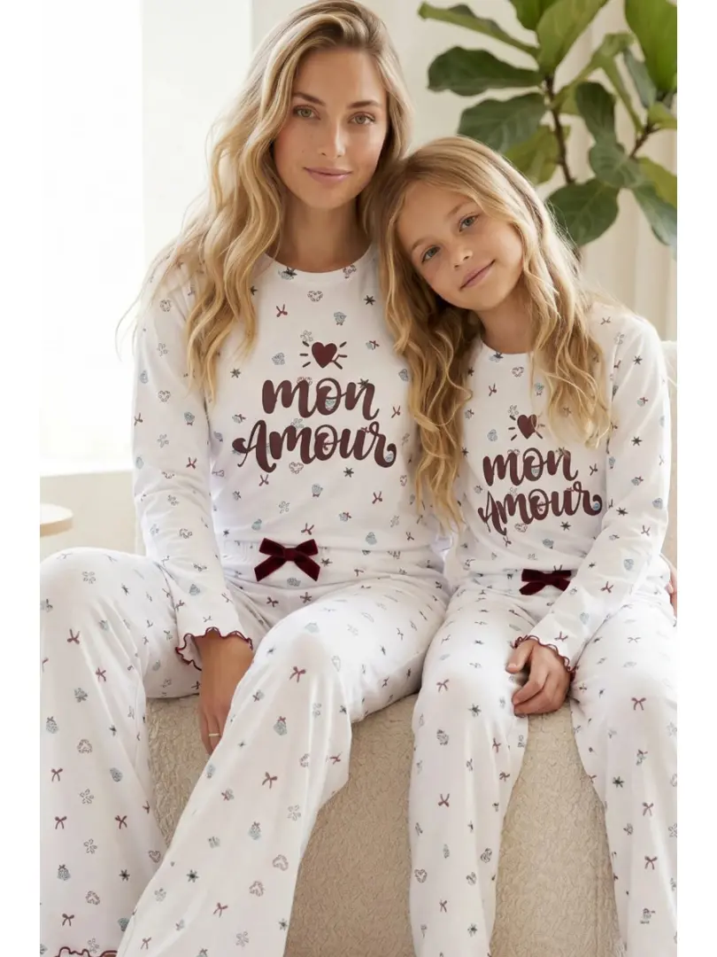 Pijama din bumbac pentru femei cu imprimeu