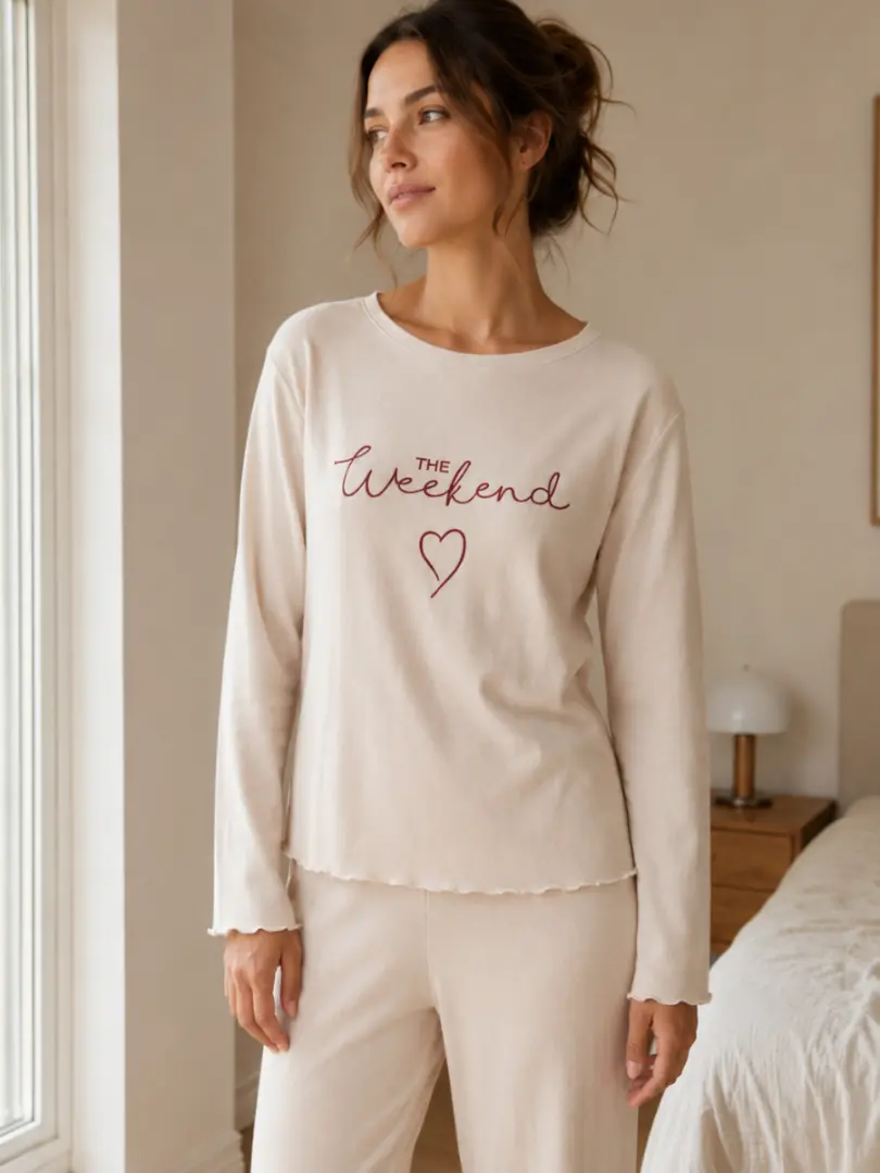 Pijama călduroasă din vâscoză pentru femei