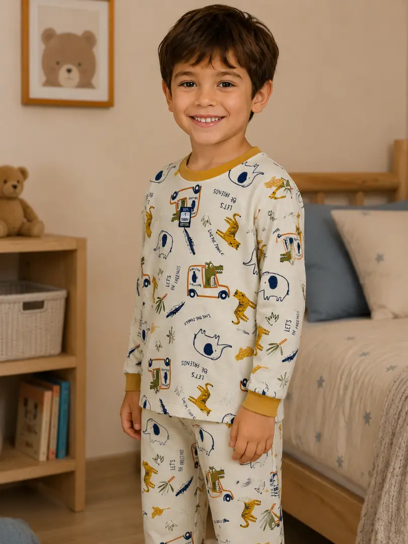 Pjama de bumbac pentru băieți