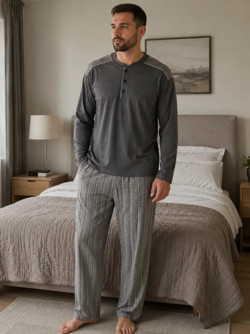 Pijama de bumbac pentru bărbați