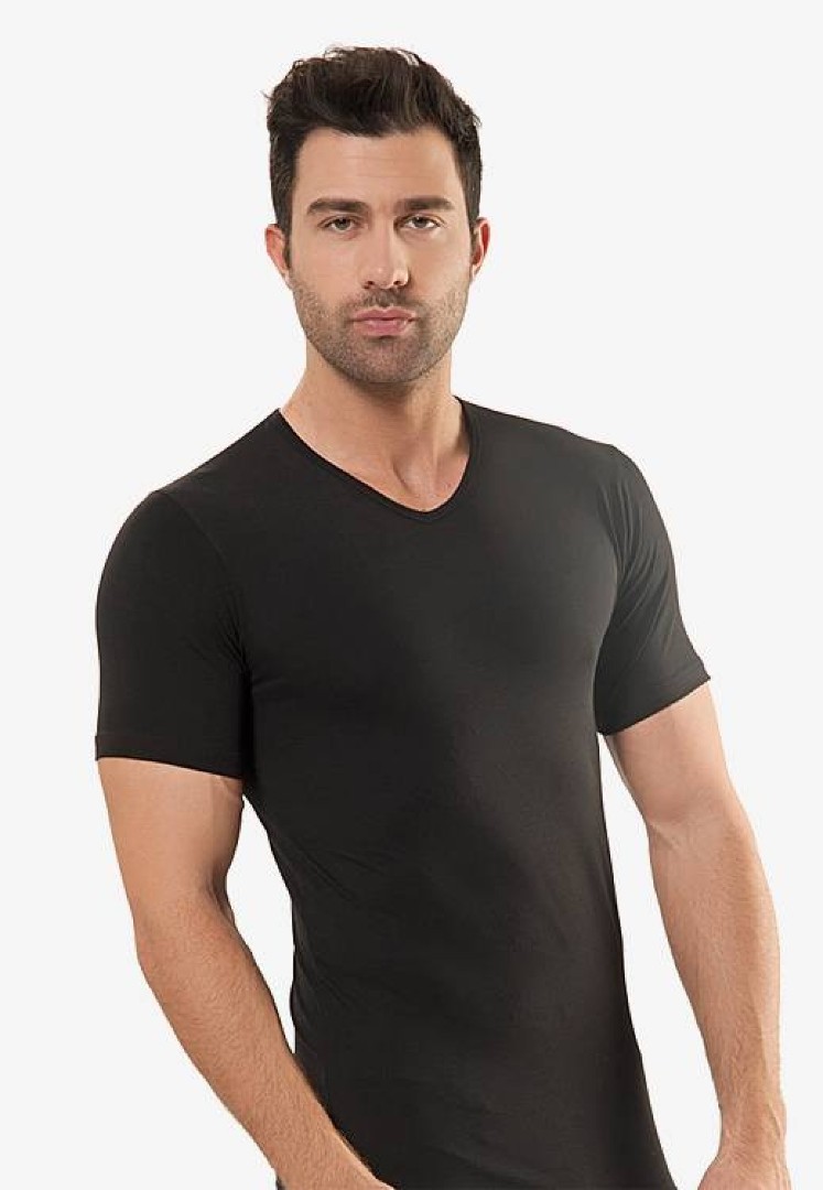 Tricou din modal Oztas Elegant